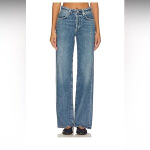 Citizens Of Humanity Medium Blue Wide Leg Jeans